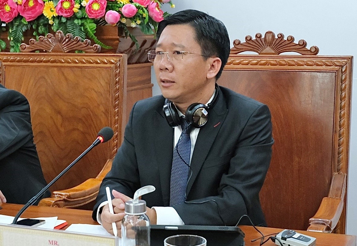 Ông Nguyễn Văn Lăng – Tổng Giám đốc Công ty CP Becamex Bình Định tham dự tại hội thảo.